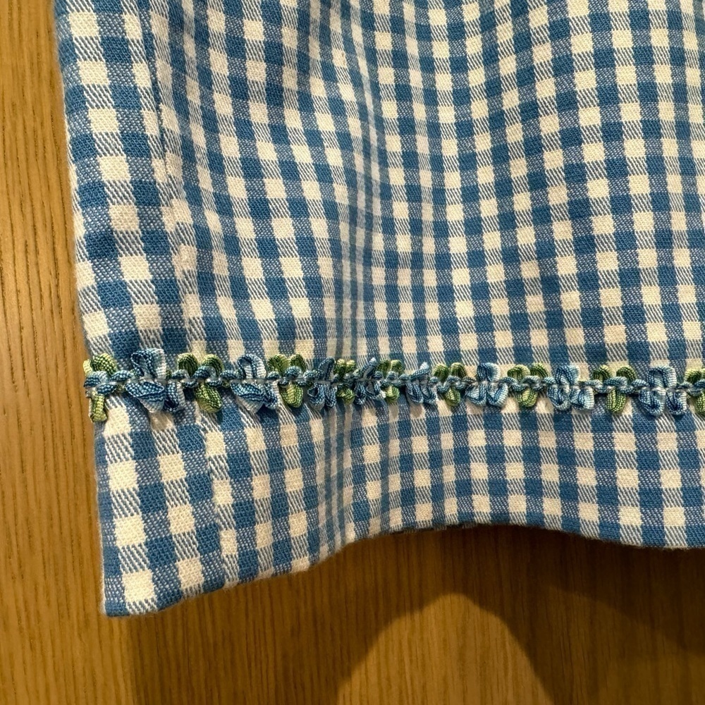Vintage Talbots Stretch Gingham Pencil Skirt / 6 - Picture 2 of 9